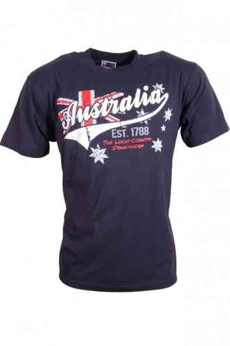 T-Shirt Postcode Autralia Navy