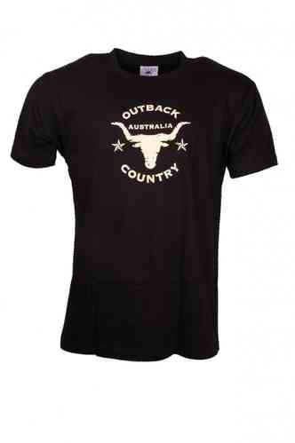 T-Shirt Australia Outback Skull black